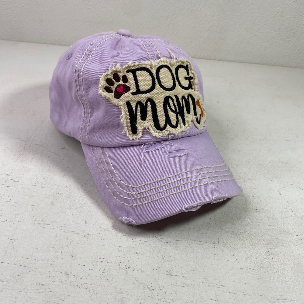 Purple Dog Mom Distressed Baseball Cap KBETHOS Vintage Adjustable Hat Bright